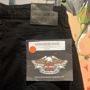WOMEN'S NWT BLACK HARLEY-DAVIDSON JEANS SIZE 14 regular